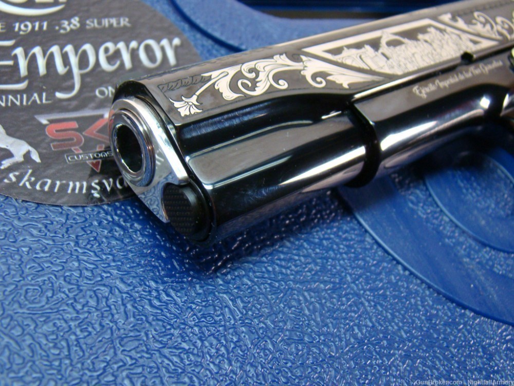 Colt The EMPEROR 1911 5" .38 Super Rare SK custom EL Aztec Pistol 1 of 200 -img-18