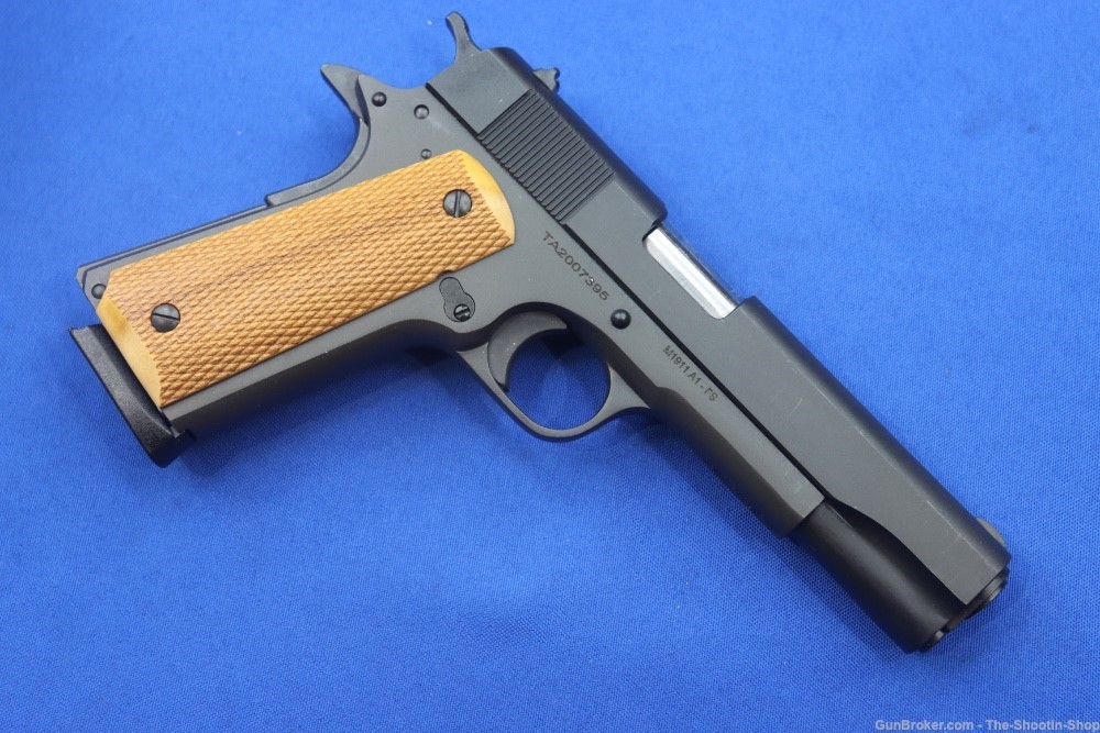 Taylors & Company Model 1911 A1 Pistol 45ACP Checkered Wood Government 5"-img-17