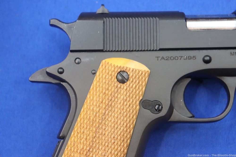 Taylors & Company Model 1911 A1 Pistol 45ACP Checkered Wood Government 5"-img-9
