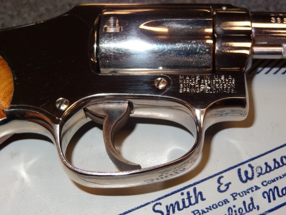 Smith & Wesson Model 42 Airweight Centennial Nickel Finish .38 Spl w/ Box-img-16