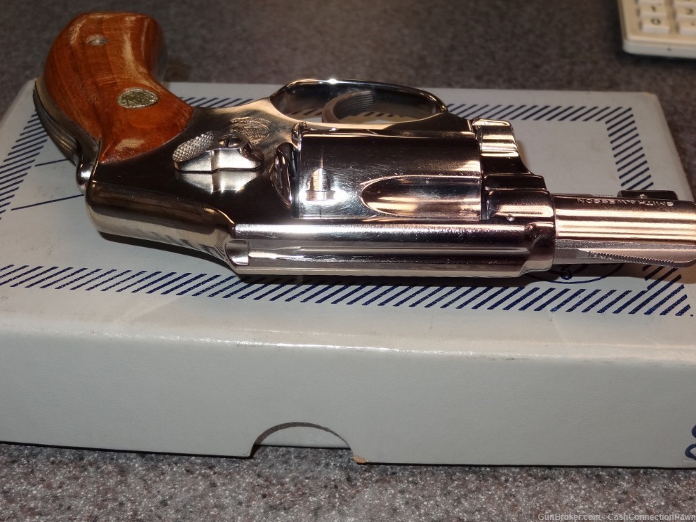 Smith & Wesson Model 42 Airweight Centennial Nickel Finish .38 Spl w/ Box-img-10
