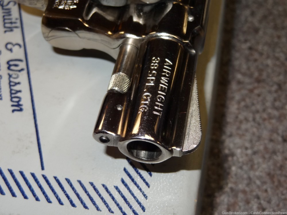Smith & Wesson Model 42 Airweight Centennial Nickel Finish .38 Spl w/ Box-img-19