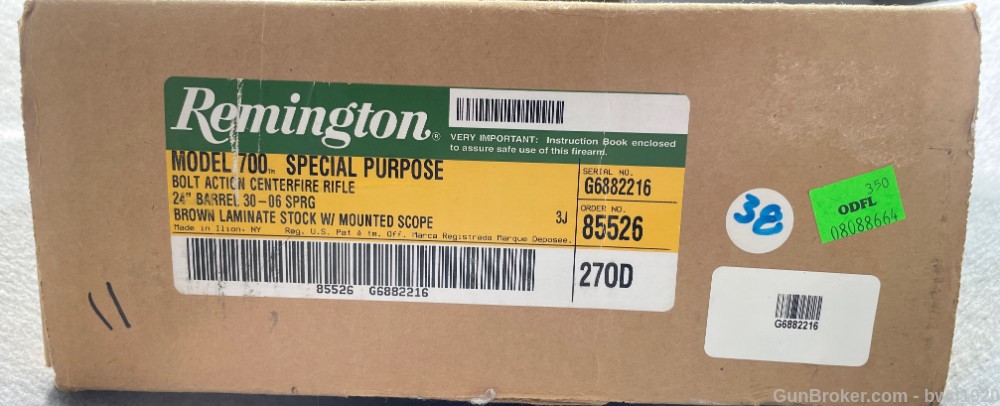 REMINGTON 700 .30-06 SPECIAL Purpose Bolt Action Rifle 24" 30-06 Box SCOPE-img-11