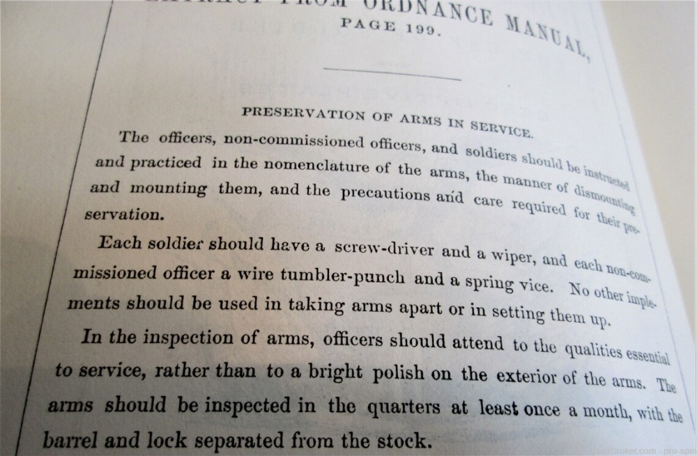Rules For the Management & Cleaning of the Rifle Musket Model 1863  NEW-img-7