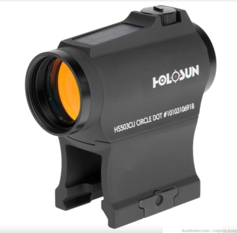 Holosun HS503CU Red Dot Sight 1x 20mm 2/65 MOA Red Circle + Battery - NIB-img-0