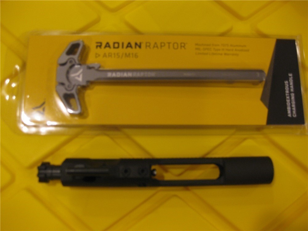 AR15 M4 M16 BCG Bolt Carrier Group & Radian Raptor NP3 Ambi Charge Handle -img-0