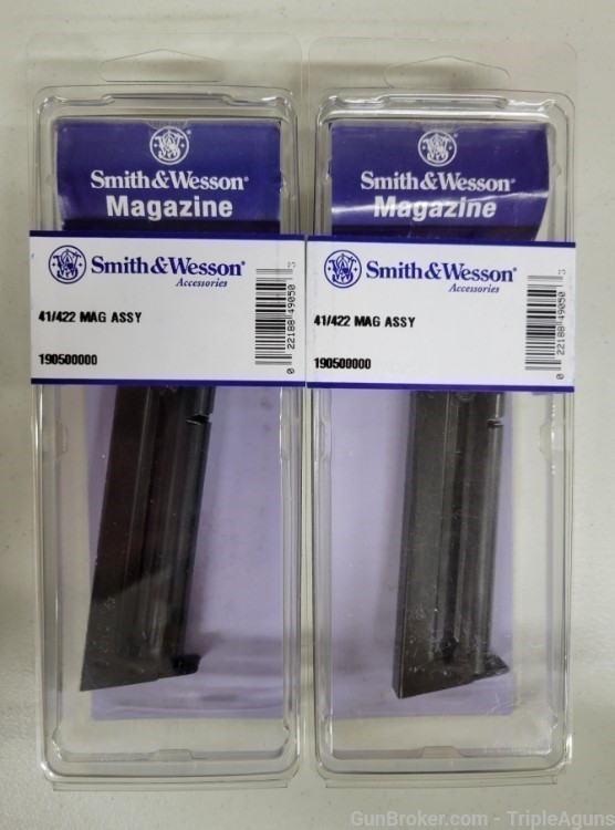 Smith & Wesson Model 41 10rd factory magazine 190500000 lot of 2-img-0