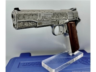 Spectacular S&W 1911 PC PRO SERIES 9MM Full Coverage Custom Engraved