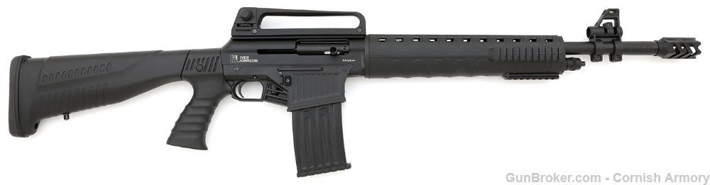 Iver Johnson Stryker 12 gauge AR style semi auto w/detatchable mags 20"-img-1