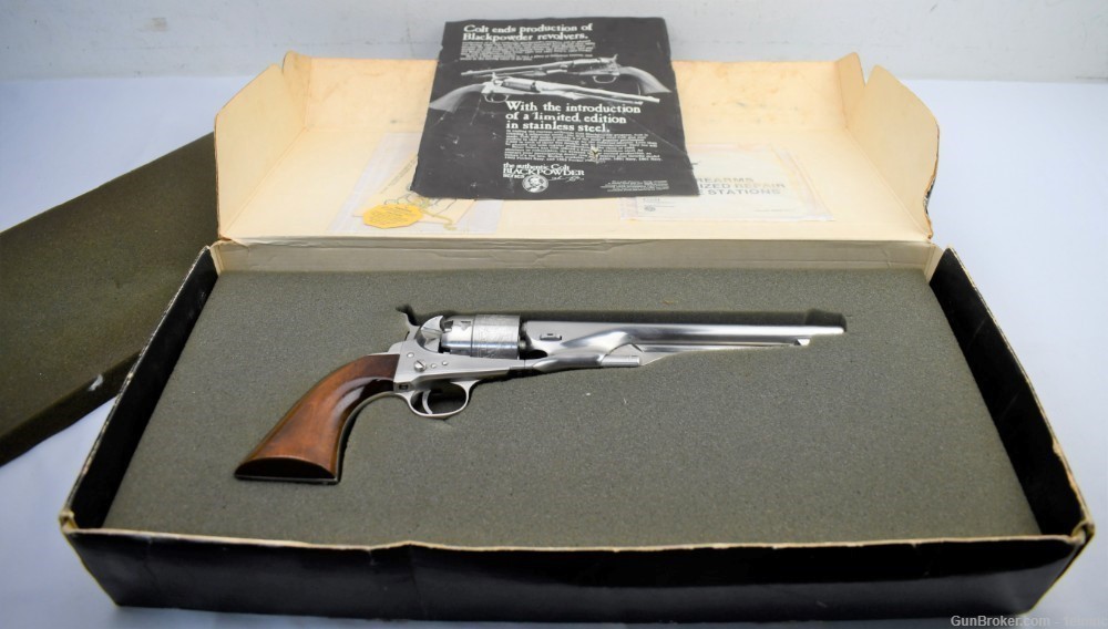 Colt 1860 Army Stainless Boxed -img-0