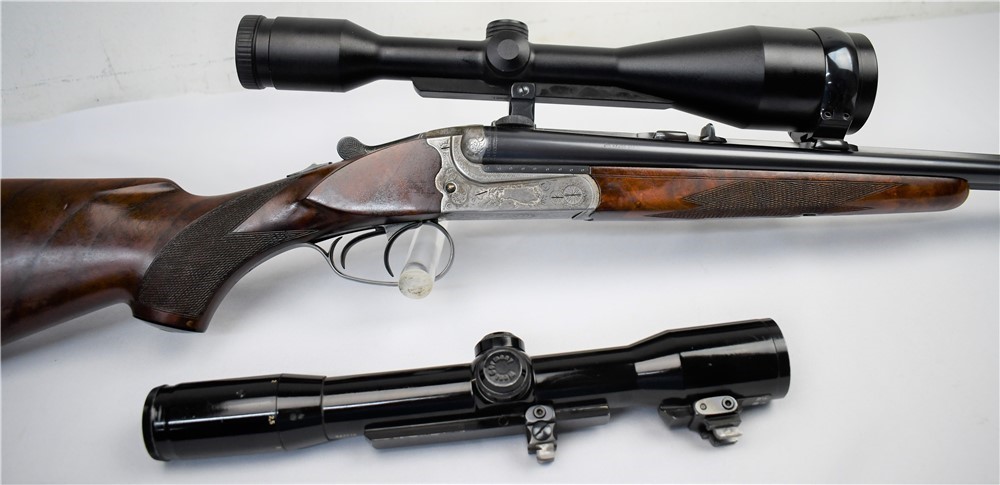 Merkel Double Rifle 9.3x74R w/ 2 Scopes-img-0