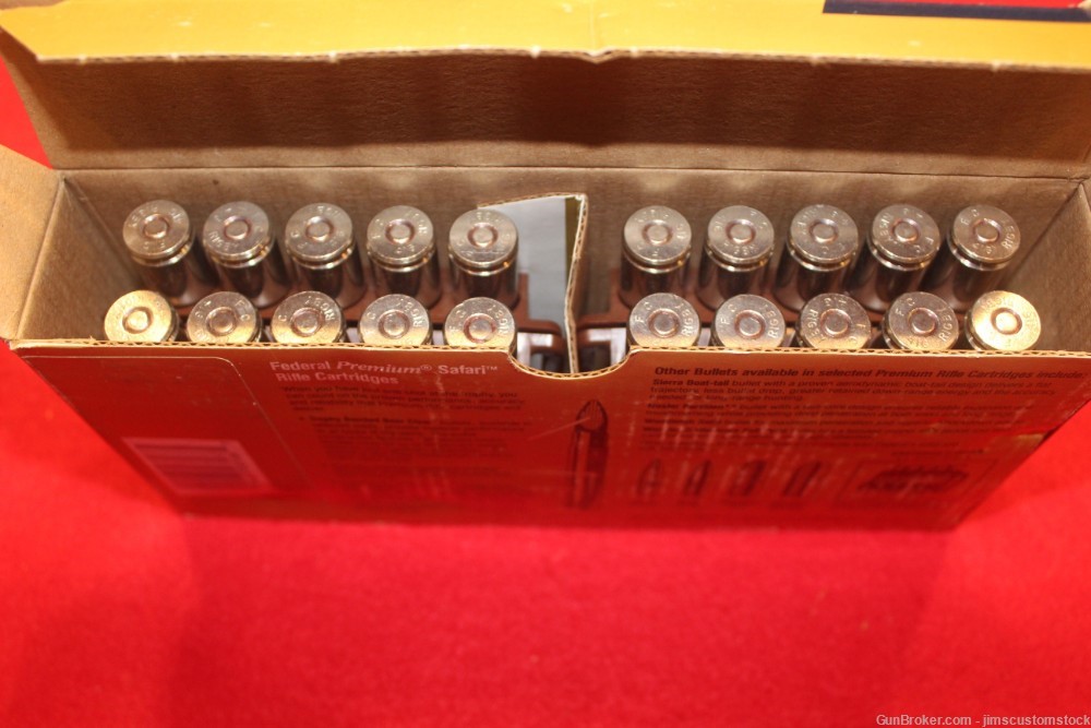 Federal .416 Rigby 410grn solid ammunition 37 Rounds-img-3