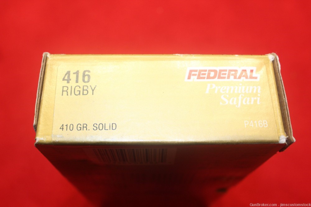 Federal .416 Rigby 410grn solid ammunition 37 Rounds-img-1