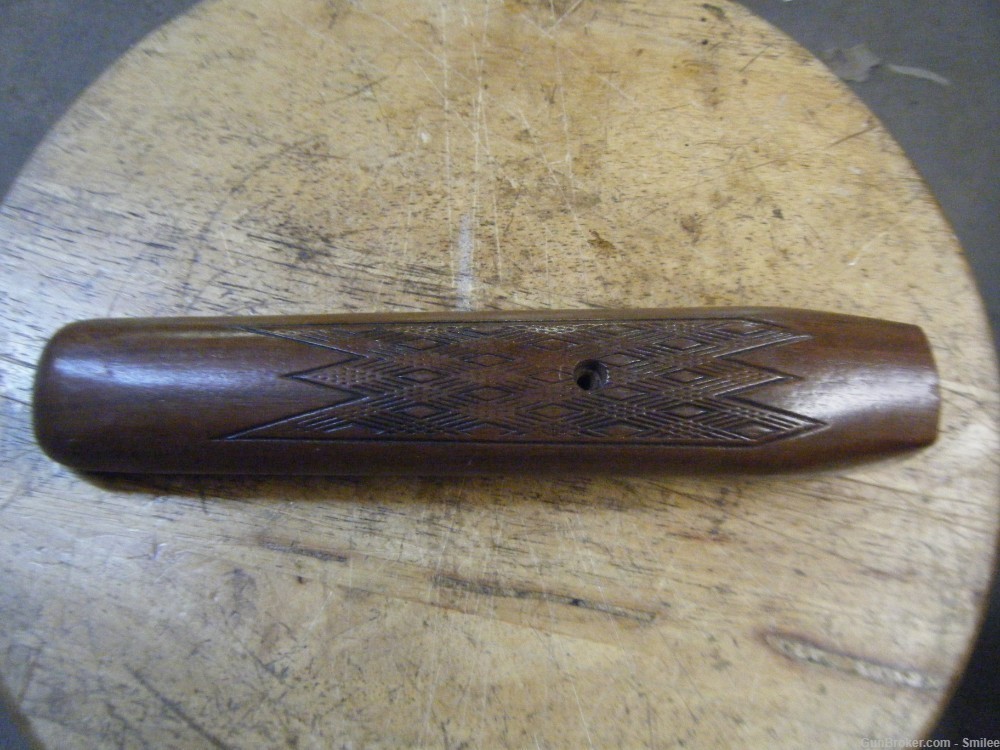 Savage over under 22/410 checkered walnut forearm-img-0