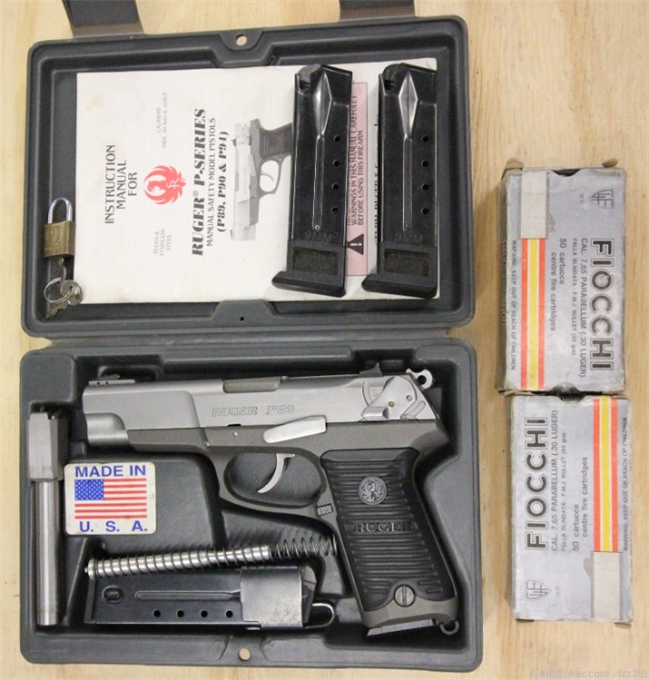 Ruger KP89X P89 .30 Luger / 9mm 100rds Fiocchi 7.65x21 Parabellum 3 Mags-img-0