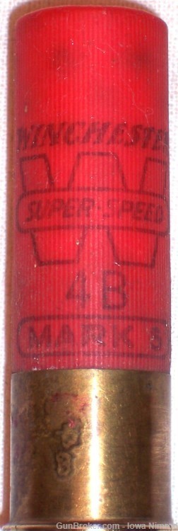 Winchester® Super-Speed Mark-5 12-3” Ga 1-7/8 oz #4 Buckshot 1Round Vintage-img-0