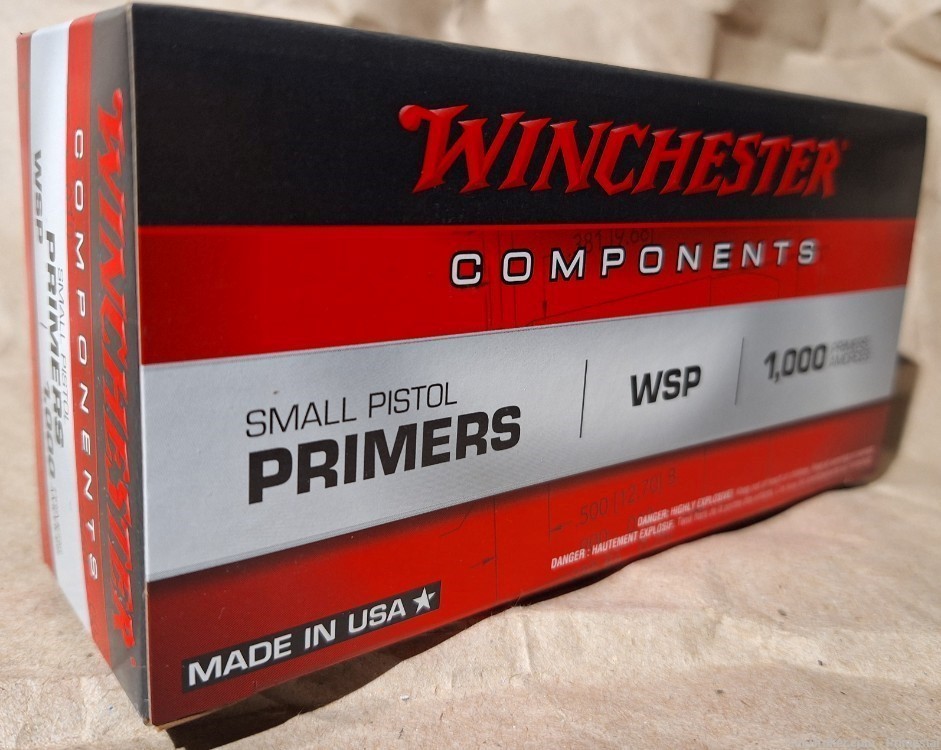 PRIMERS WSP small pistol Winchester 1,000 reloading 9mm 45acp 40s&w 1000-img-1