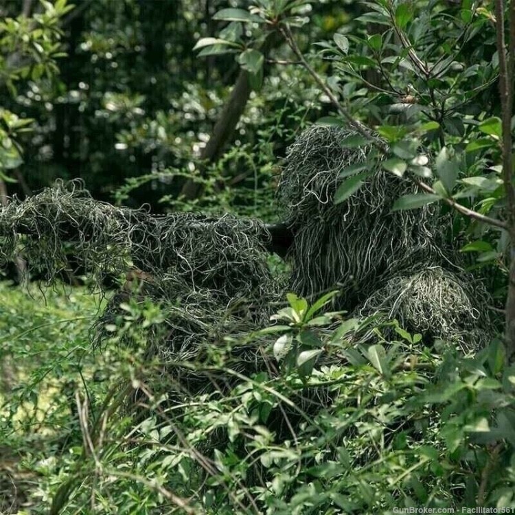 Camouflage Ghillie Suit Tactical Hunting Clothes Sniper (L/XL)-img-3