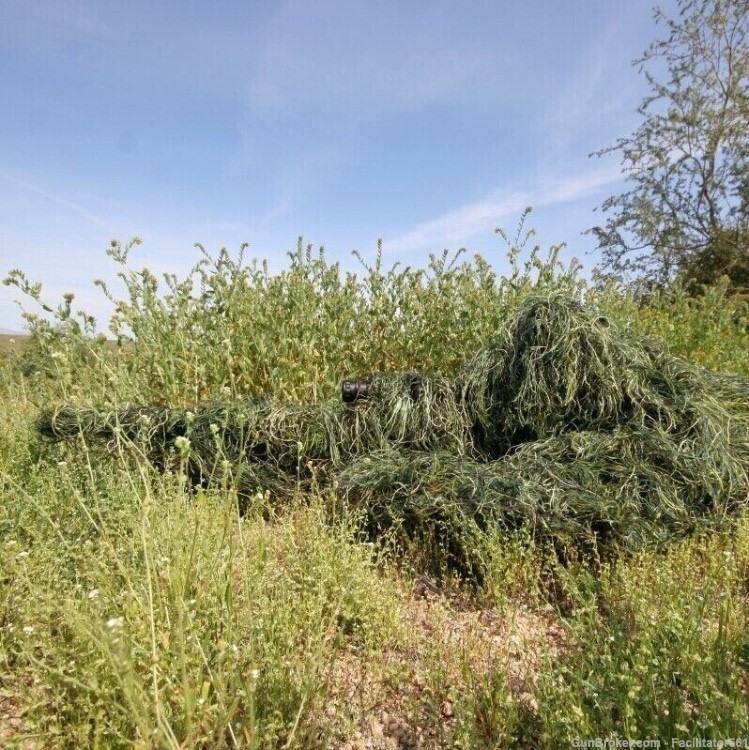 Camouflage Ghillie Suit Tactical Hunting Clothes Sniper (L/XL)-img-1