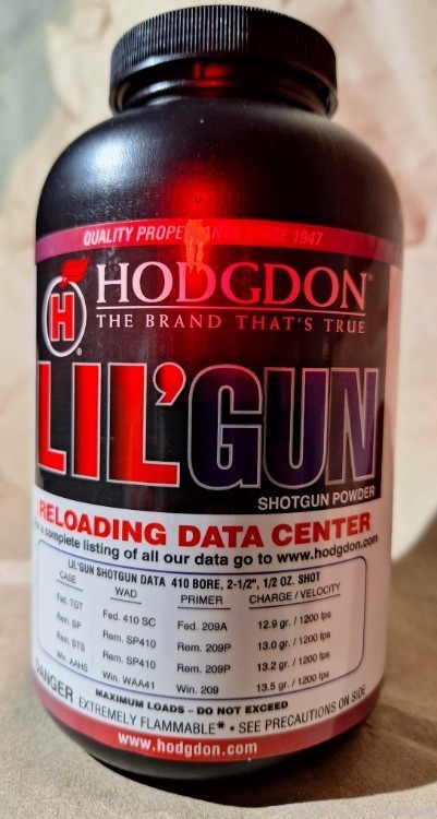 Lil'gun smokeless reloading gun powder HODGDON Lilgun Lil gun shotgun-img-0