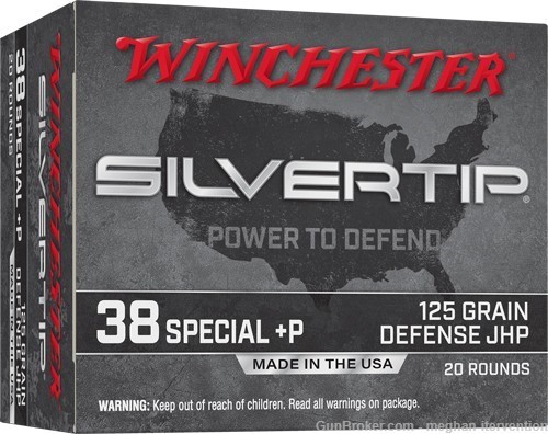 Winchester Silvertip 38 Special +p 125gr Silvertip Hollow Point – 20 Round-img-0