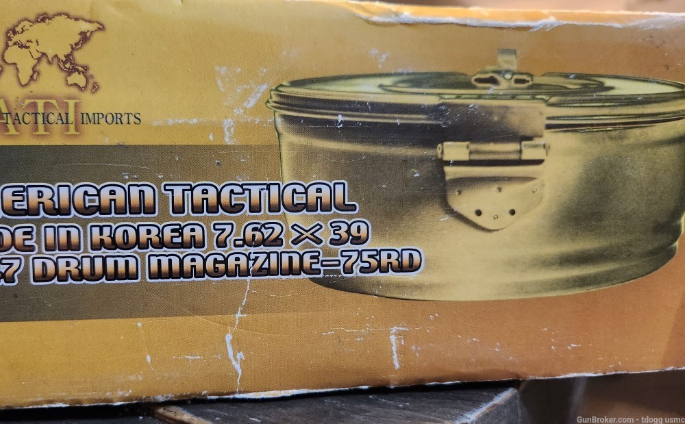 A k 47 75 round drum magazine, all steel-img-2