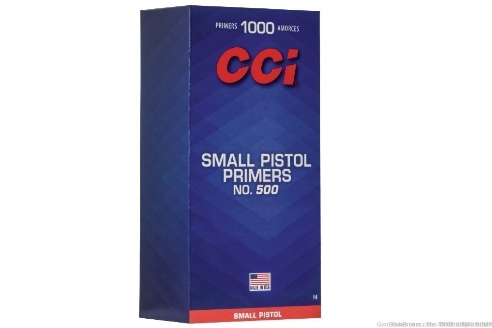 1000 CCI Small Pistol Primers #500 14 CCI -img-0