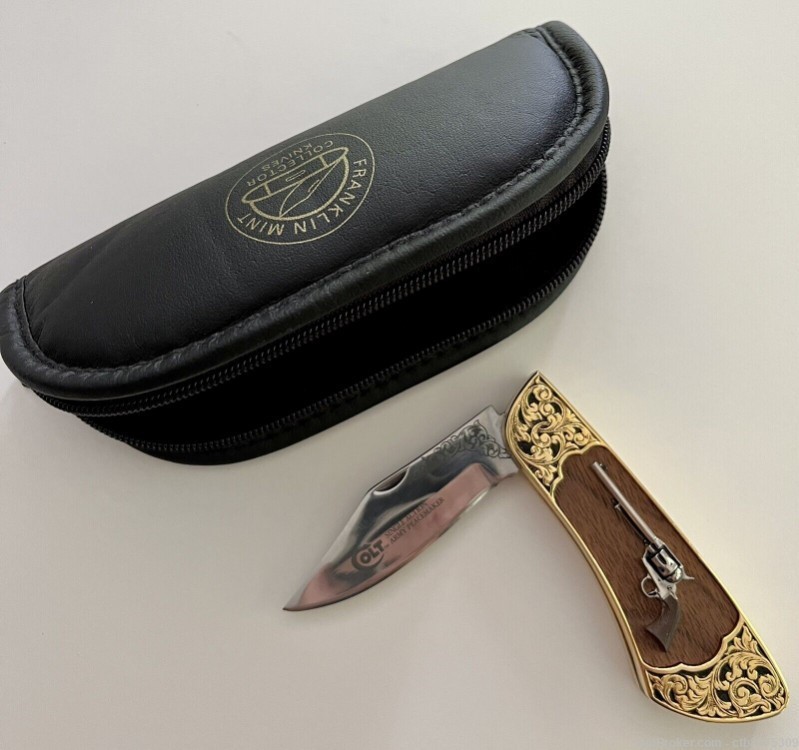 Colt Peacemaker  Franklin Mint Collector’s Knife with Case-img-0
