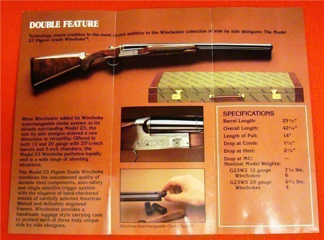 Original Winchester Model 23 Pigeon Grade Flyer Win Ckoke-img-1