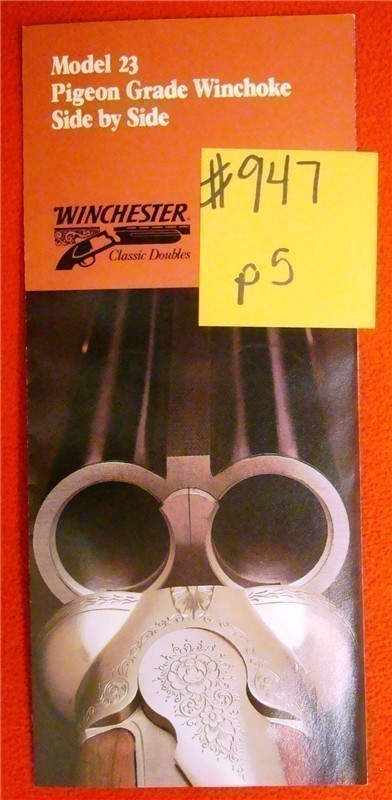 Original Winchester Model 23 Pigeon Grade Flyer Win Ckoke-img-0