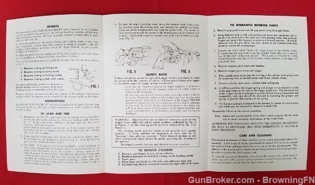Orig Ruger Super Bearcat Owners Manual 1972-img-1