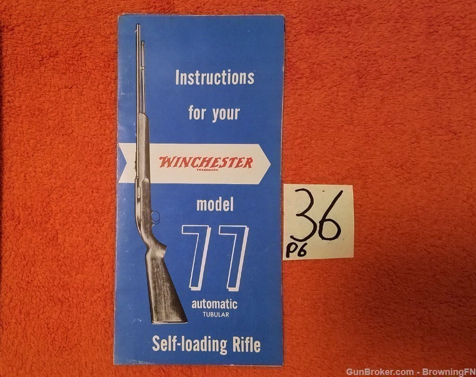 Original Winchester Model 77 Owners Instruction Manual-img-0