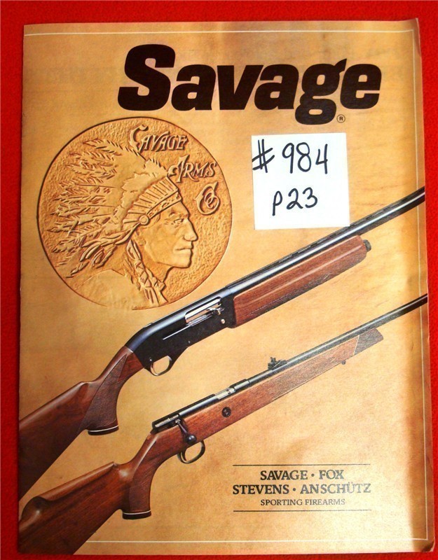 Original Savage Fox Stevens Anschutz Catalog 1981-img-0