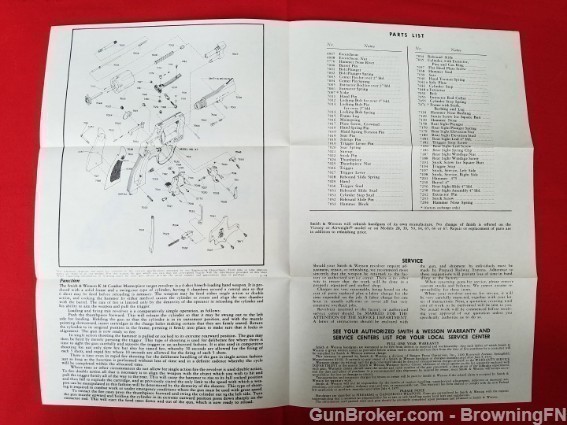Orig S&W Model 67 Owners Instruction Manual 1975 .38-img-1