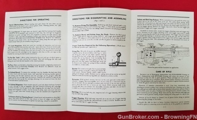 Remington Model 721 722 Owners Manual 1952-img-1