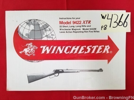 Orig Winchester 9422 XTR Owners Manual-img-0