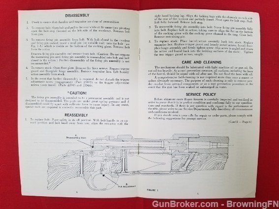 Orig Ruger M-77 Owners Manual 1972-img-1