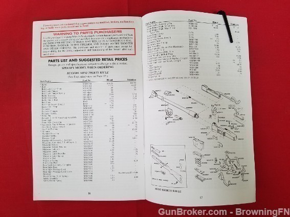 Orig Ruger Mini Thirty Owners Manual 1995-img-1