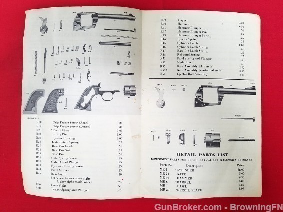 Orig Ruger Combined Revolvers Owners Manual 1957-img-1