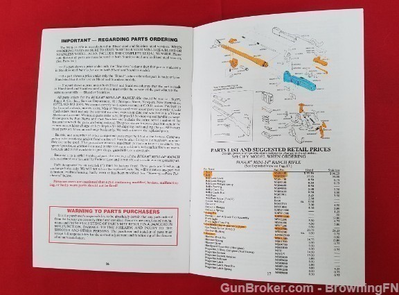 Orig Ruger Mini-14 Ranch Owners Instruction Manual 1995-img-2