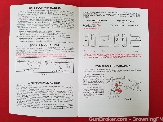 Orig Ruger Mini-14 Ranch Owners Instruction Manual 1995-img-1