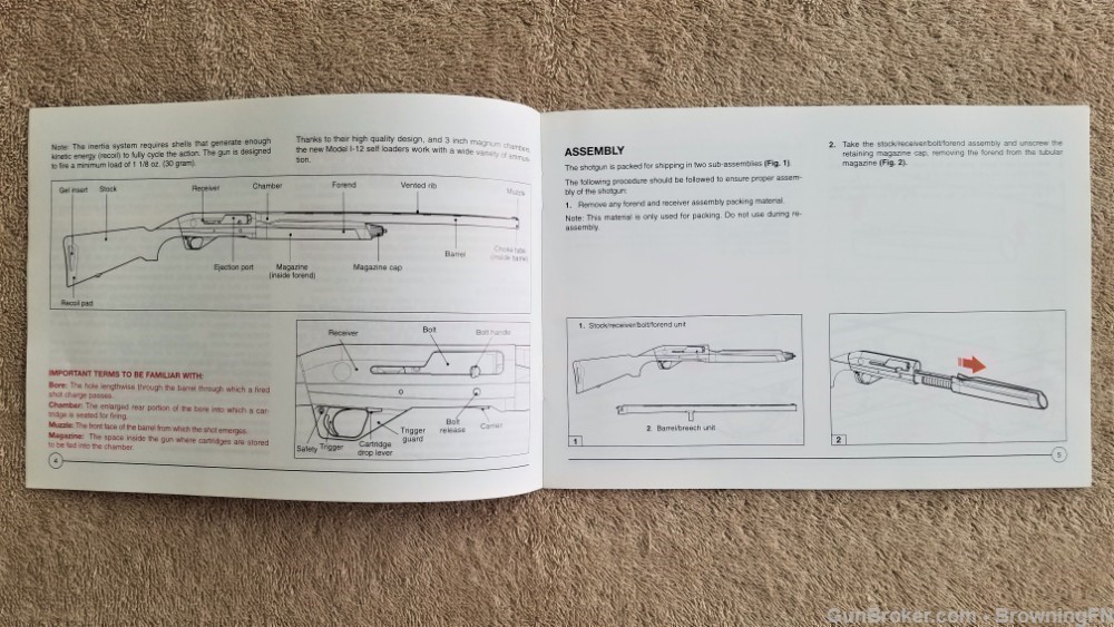 Orig Franchi Model I-12 Owners Instruction Manual-img-2