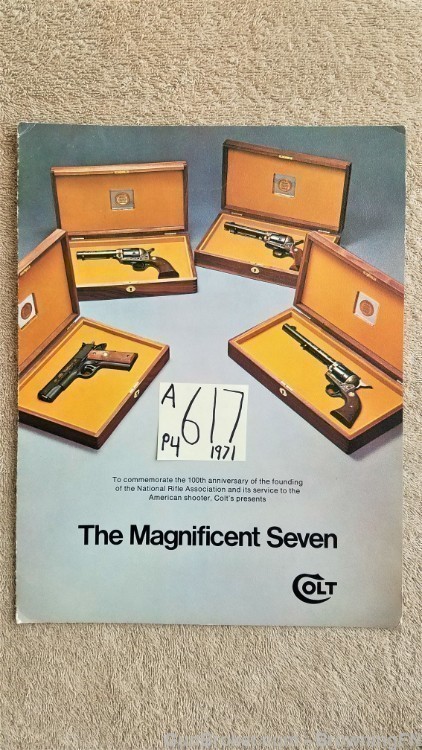 Orig Colt The Magnificent Seven Flyer 1971-img-0
