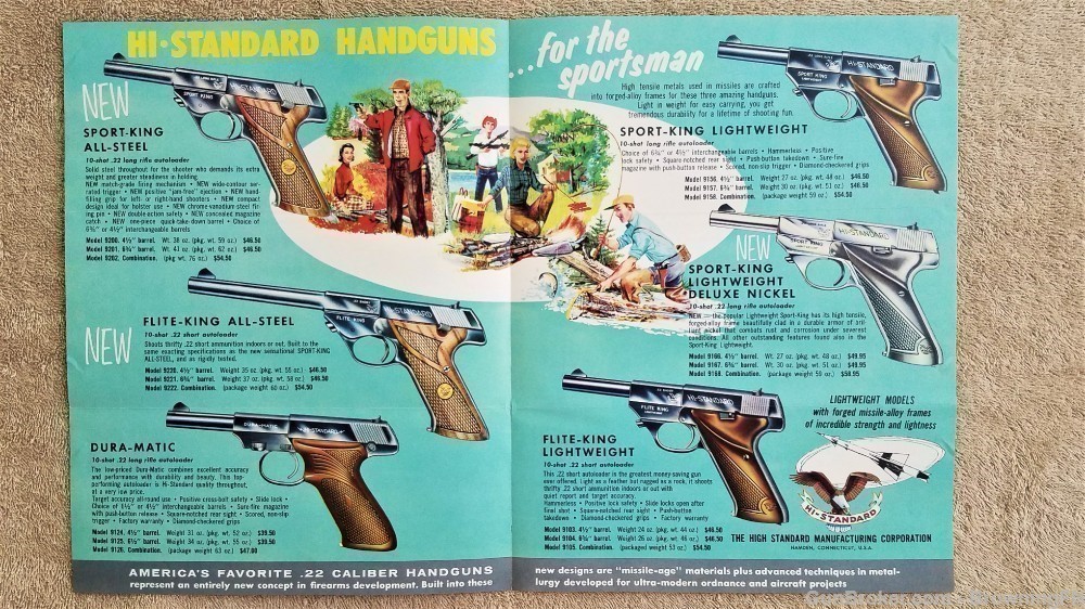 Orig High Standard Handguns for 1959 Flyer Catalog-img-1