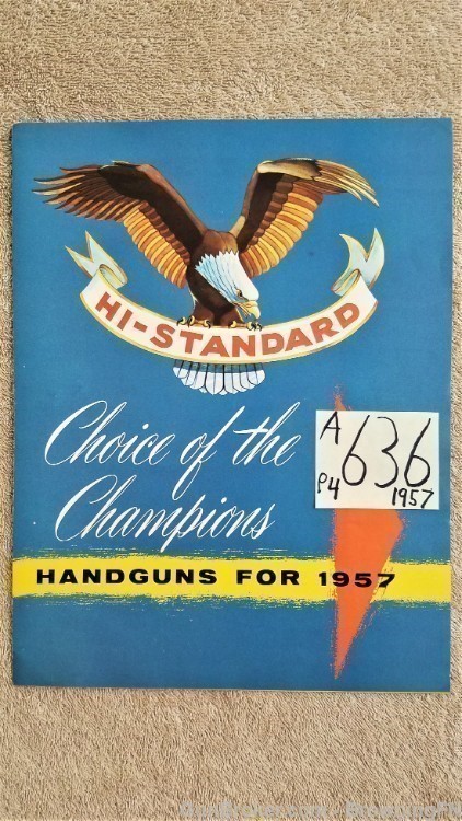 Orig Hi-Standard Handguns for 1957 Flyer-img-0