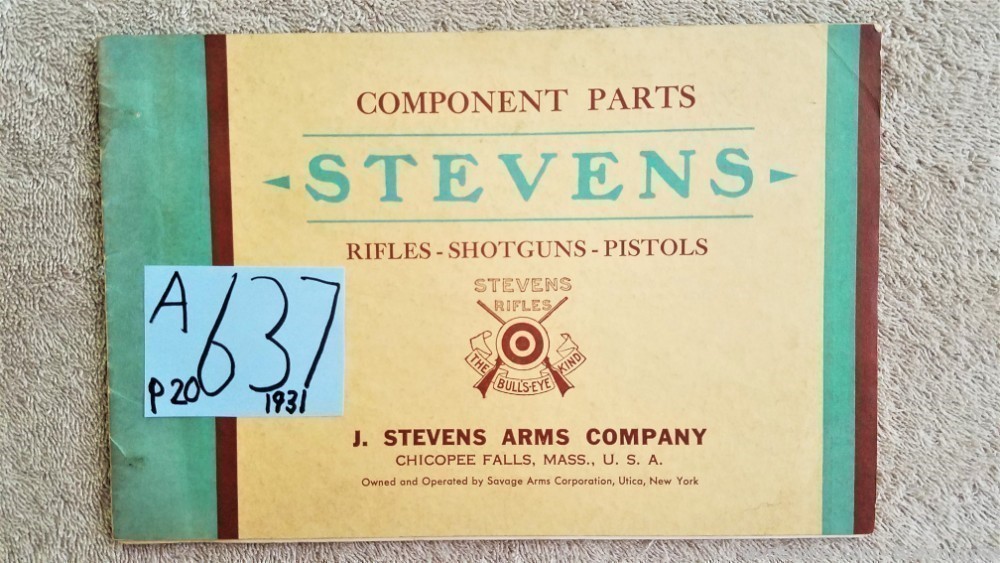 Orig Stevens Component Parts Catalog 1931-img-0