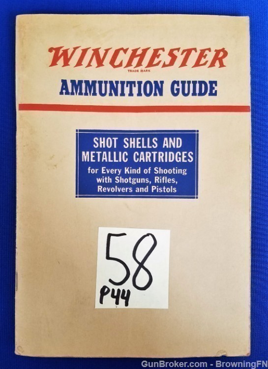 Original Winchester Ammunition Guide Catalog-img-0