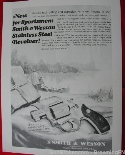 3 Orig S&W Factory Model 60 1960s Intro Flyers-img-3