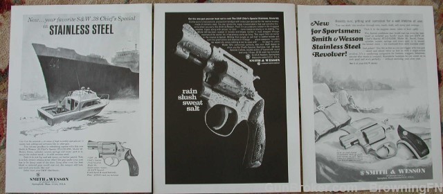 3 Orig S&W Factory Model 60 1960s Intro Flyers-img-0
