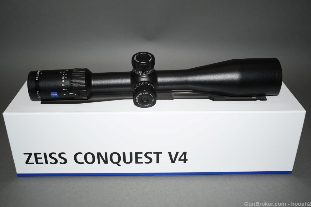 Excellent Zeiss Conquest V4 6-24x50mm ZBi Illuminated #68 Scope W Box-img-0